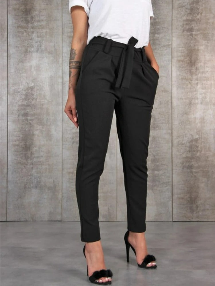 Clarisse | Casual Tie Waist Trousers