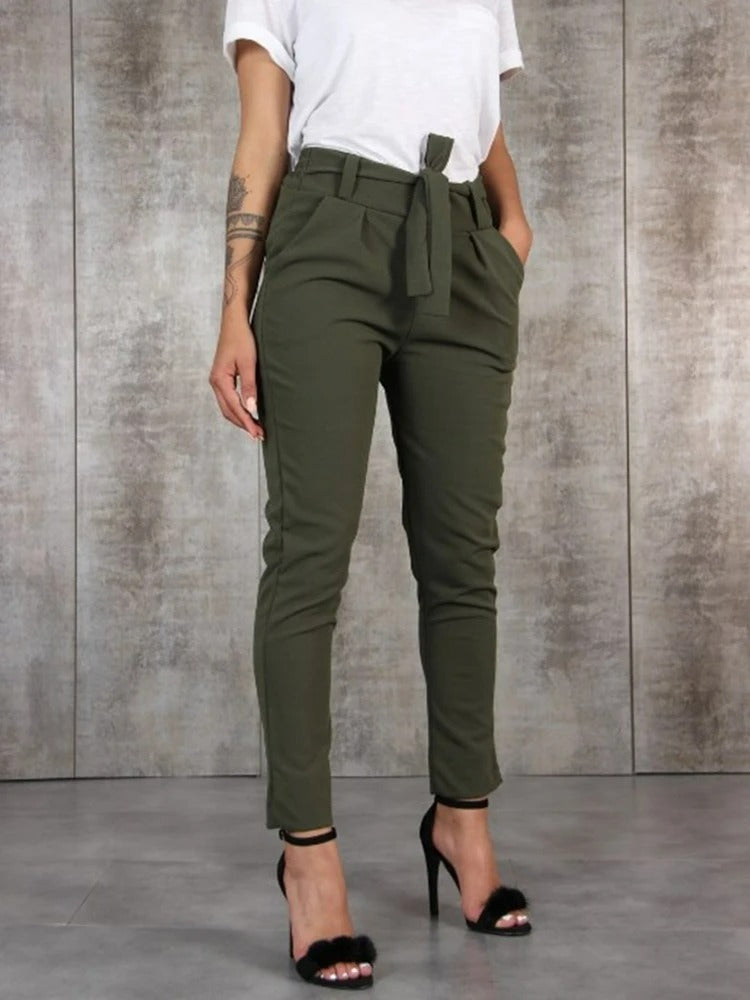 Clarisse | Casual Tie Waist Trousers