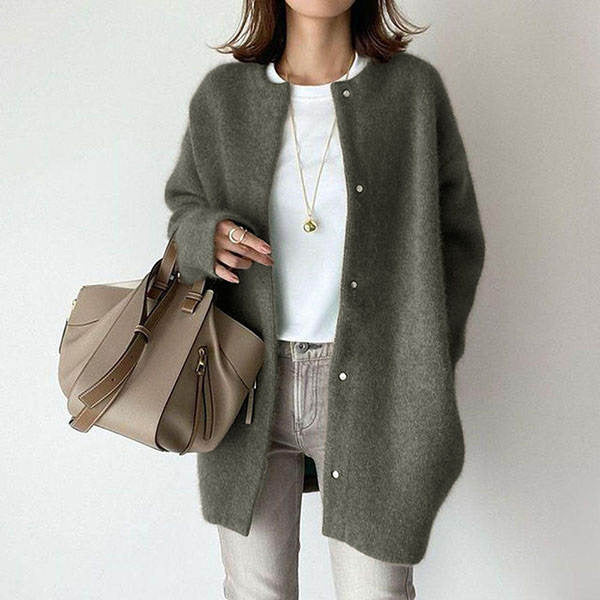 Valentina | Plain Soft Long Cardigan