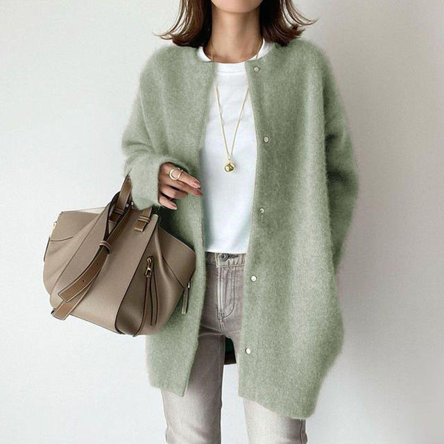 Valentina | Plain Soft Long Cardigan
