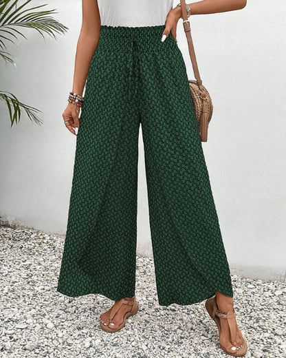 Liora | Geometric Print Leisure Trousers