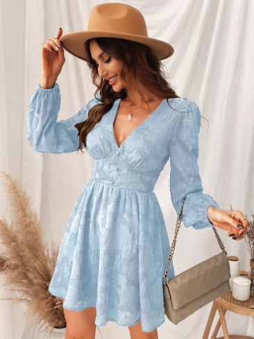 Elara | Satin Dress with Puff Sleeves - Motheero