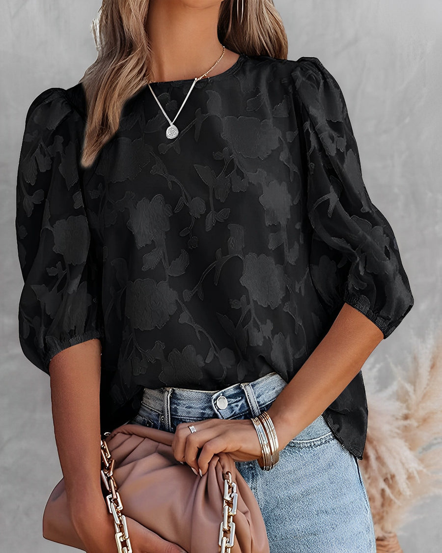 Lana | Puff Sleeve Blouse - Motheero