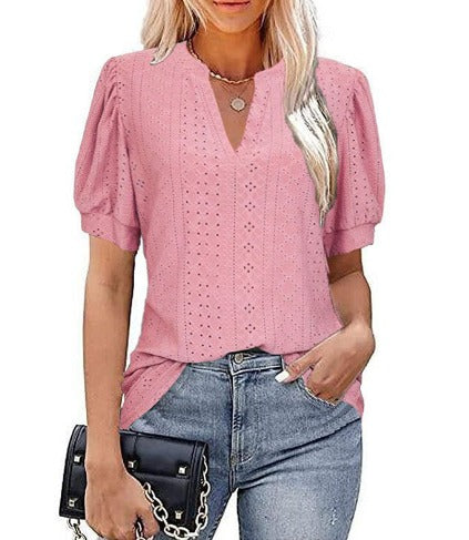 Aria | Stylish V-Neck Top - Motheero