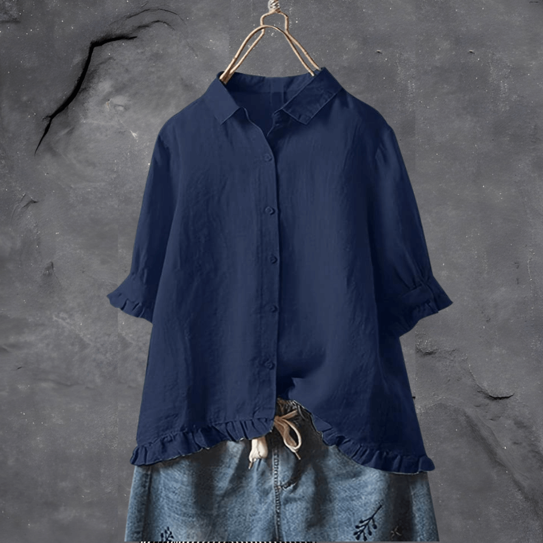 Lea | Elegant Button-Up Shirt - Motheero