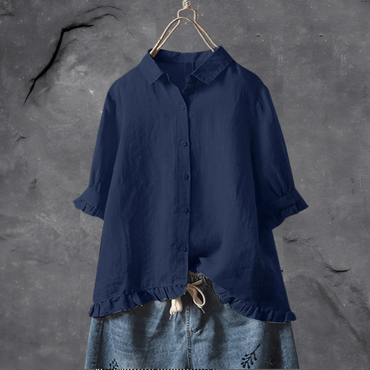 Lea | Elegant Button-Up Shirt - Motheero