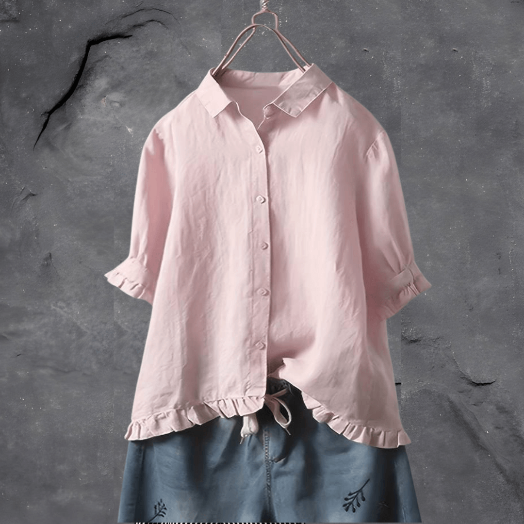 Lea | Elegant Button-Up Shirt - Motheero