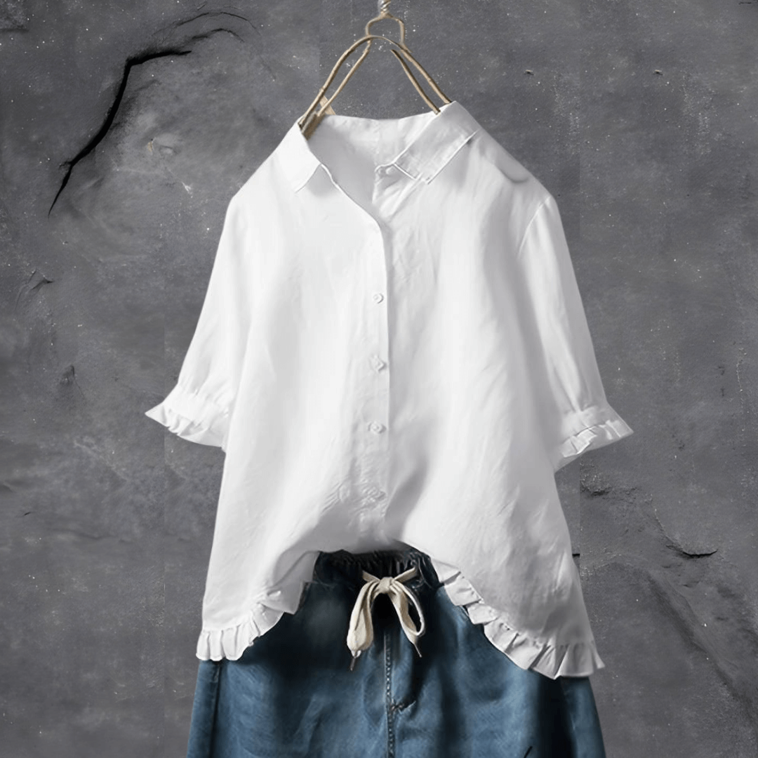 Lea | Elegant Button-Up Shirt - Motheero