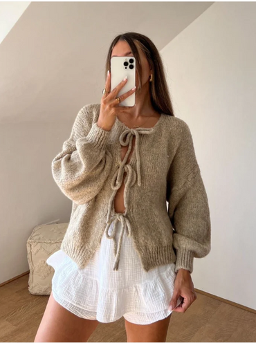 Adela | Women Bow-Detail Cardigan