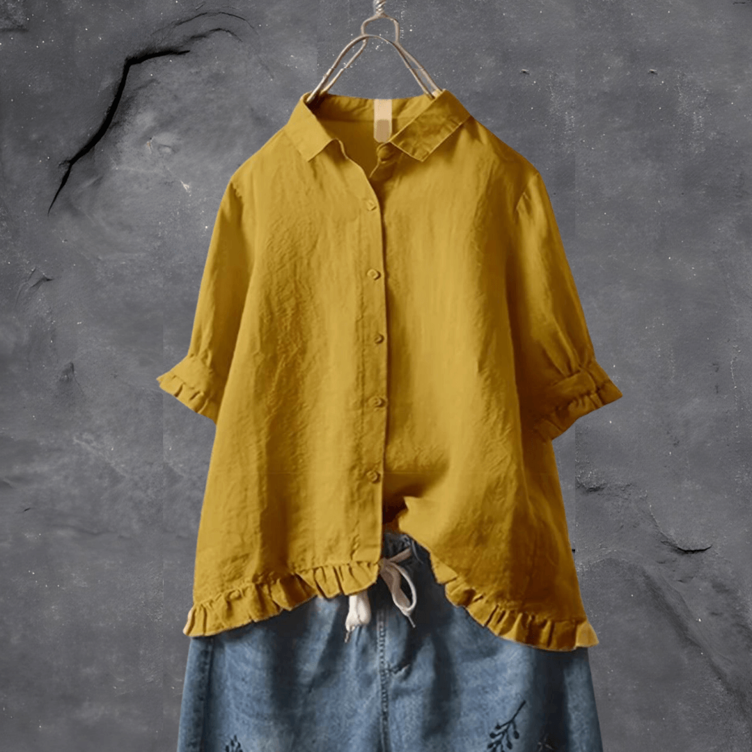 Lea | Elegant Button-Up Shirt - Motheero