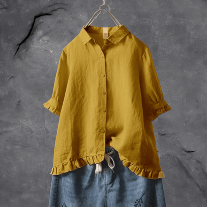 Lea | Elegant Button-Up Shirt - Motheero