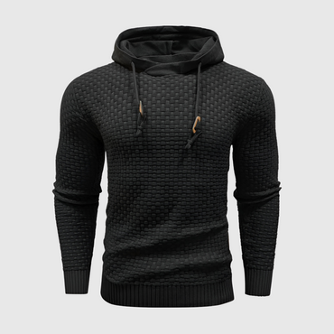 Maverick | Waffle Knit Drawstring Hoodie