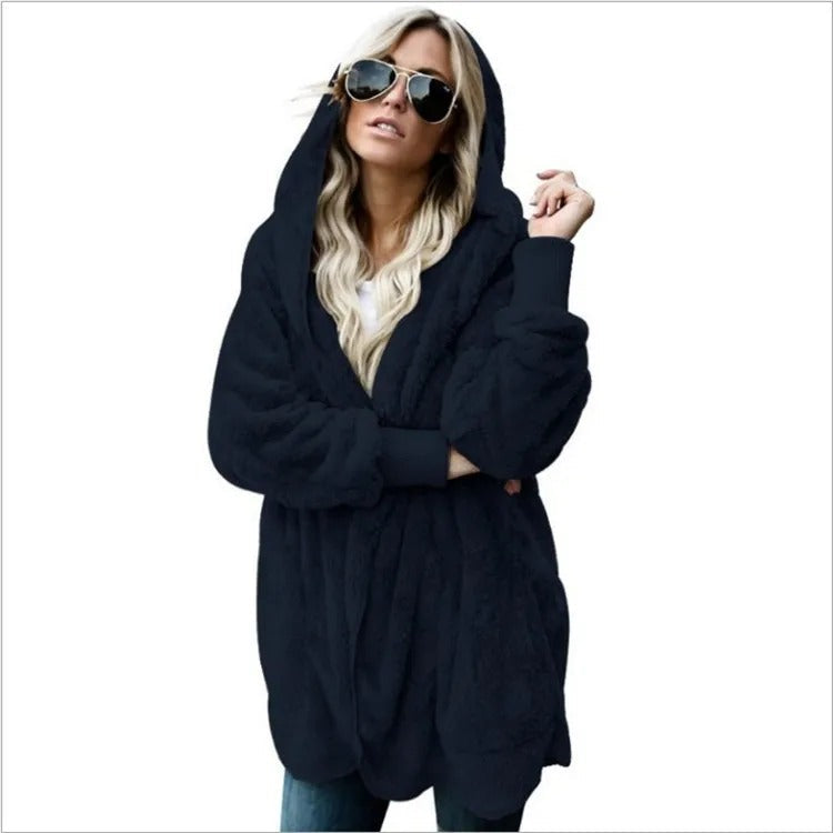 Savannah | Hooded Fleece Cardigan - Motheero