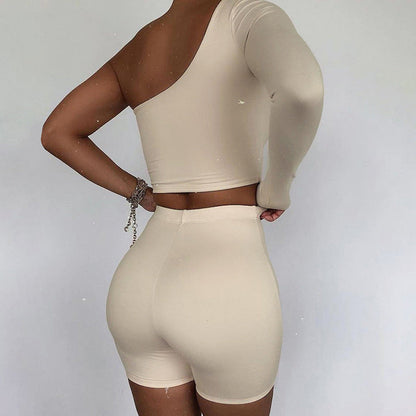 Selene | Asymmetrical Activewear Set - Motheero