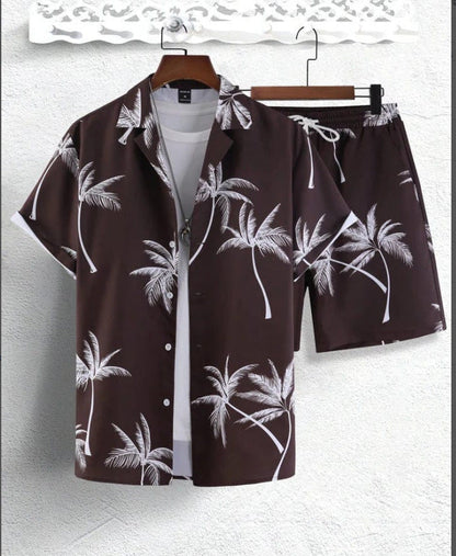 Liam | Tropical Print Two-Piece Summer Outfit Set