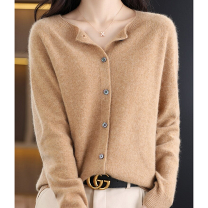 Danielle | Elegant Merino Wool Cardigan - Motheero