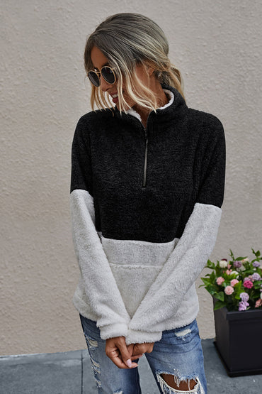 Ivy | Women Half‑Zip Turtleneck Pullover