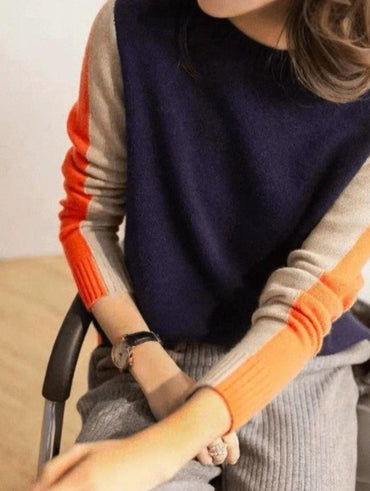 Celestine | Retro-Stripes Knit Sweat