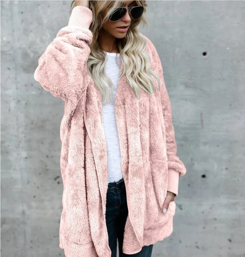 Savannah | Hooded Fleece Cardigan - Motheero