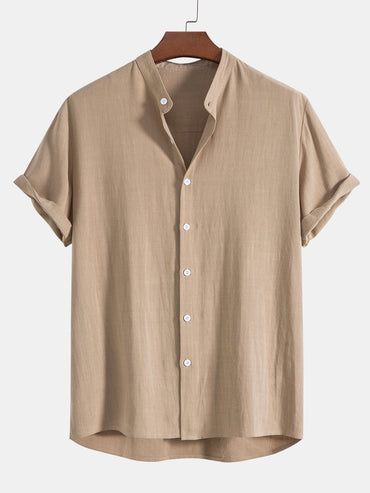Luca | Linen Shirt and White Pants Oufit Set