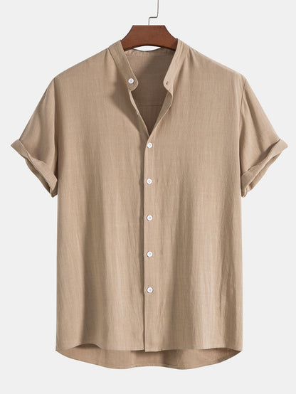 Luca | Linen Shirt and White Pants Oufit Set