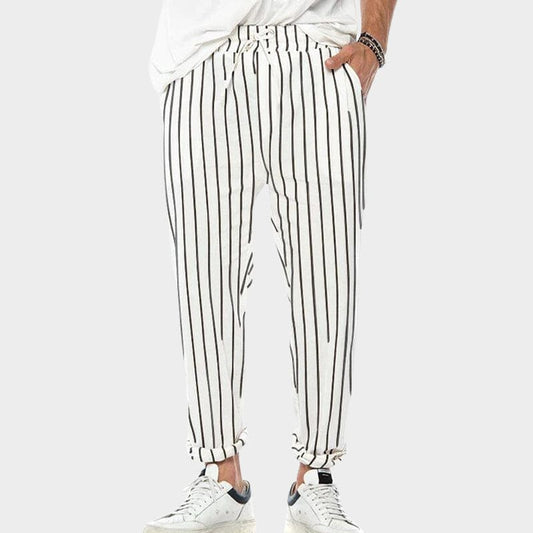 Zane | Striped Drawstring Pants
