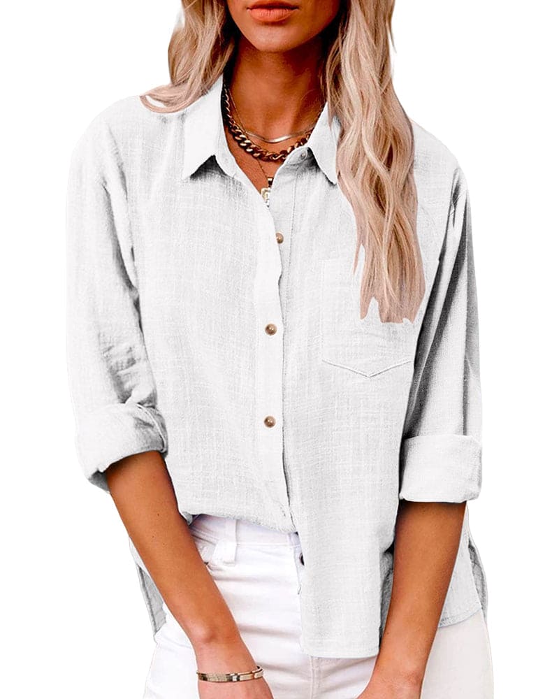 Nora | Long Sleeve Collared Shirt - Motheero