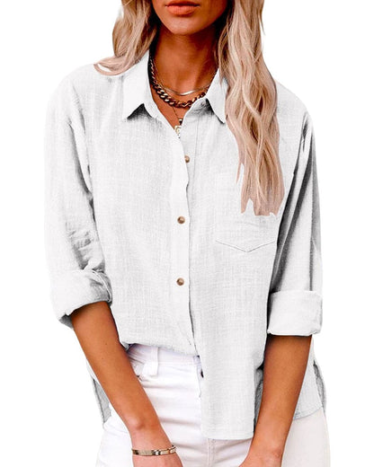 Nora | Long Sleeve Collared Shirt - Motheero