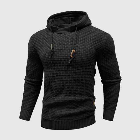 Maverick | Waffle Knit Drawstring Hoodie