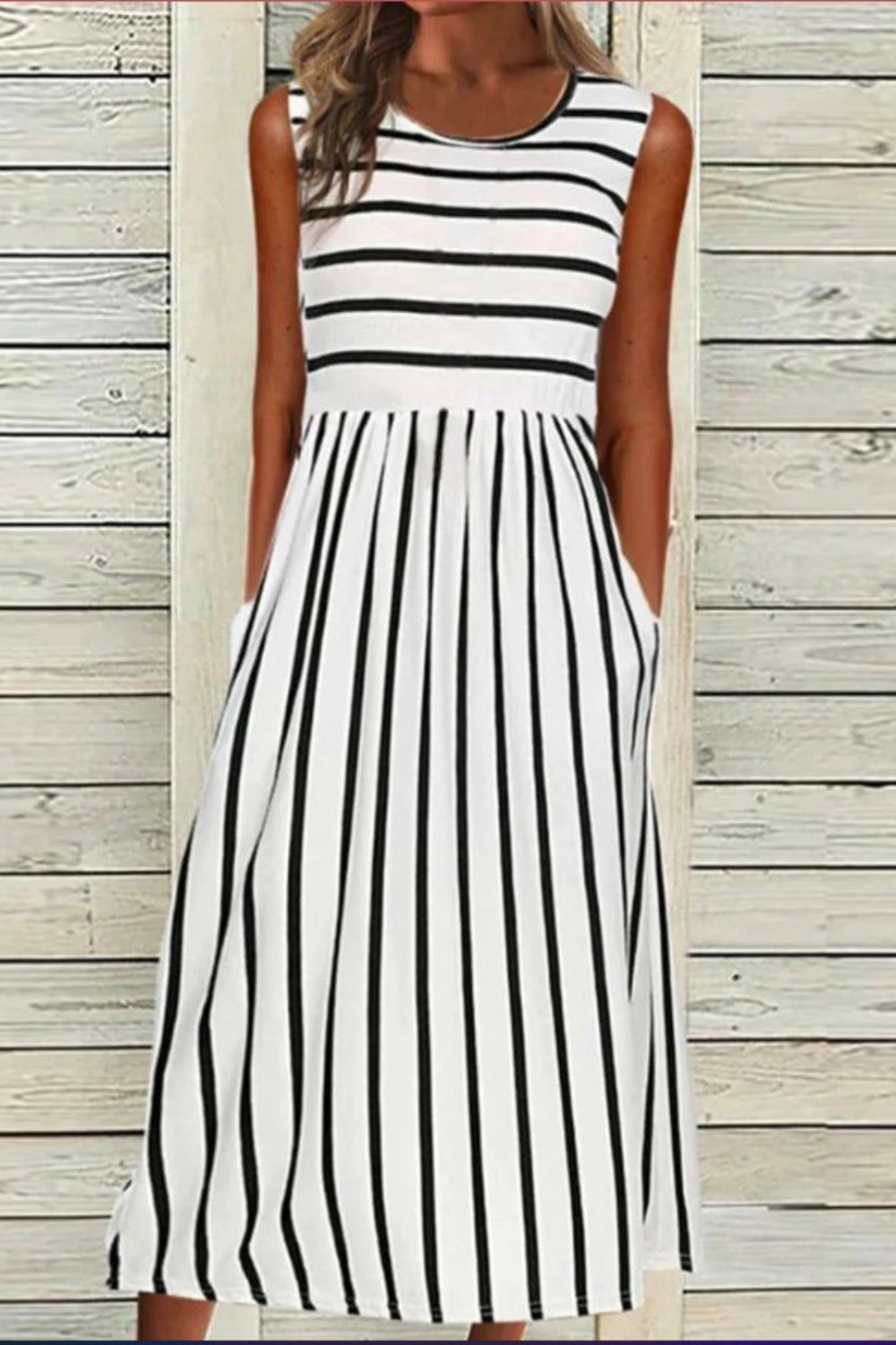Mira | Versatile Striped Comfort Dress - Motheero