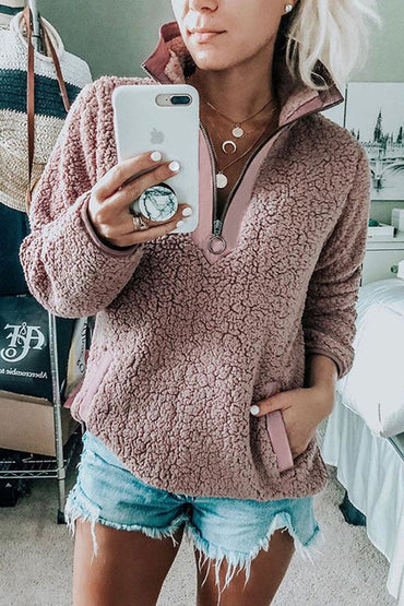 Clara | Women Turtleneck Zip Pullover