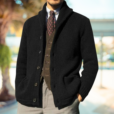 Kristoff | Elegant Long Sleeve Collared Cardigan