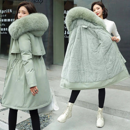 Lyra | Women Fur Hood Jacket