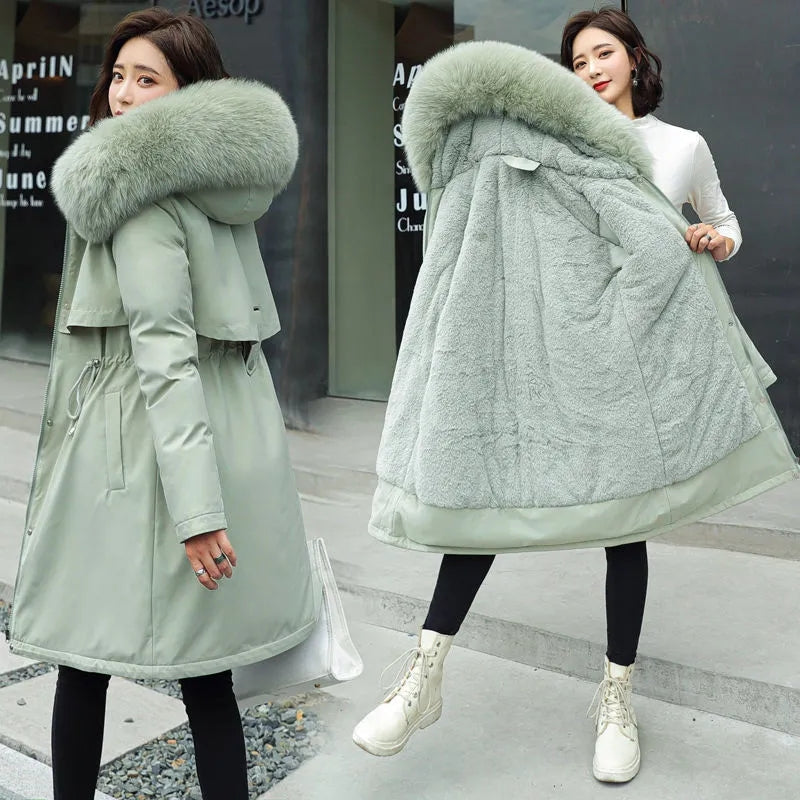 Lyra | Women Fur Hood Jacket