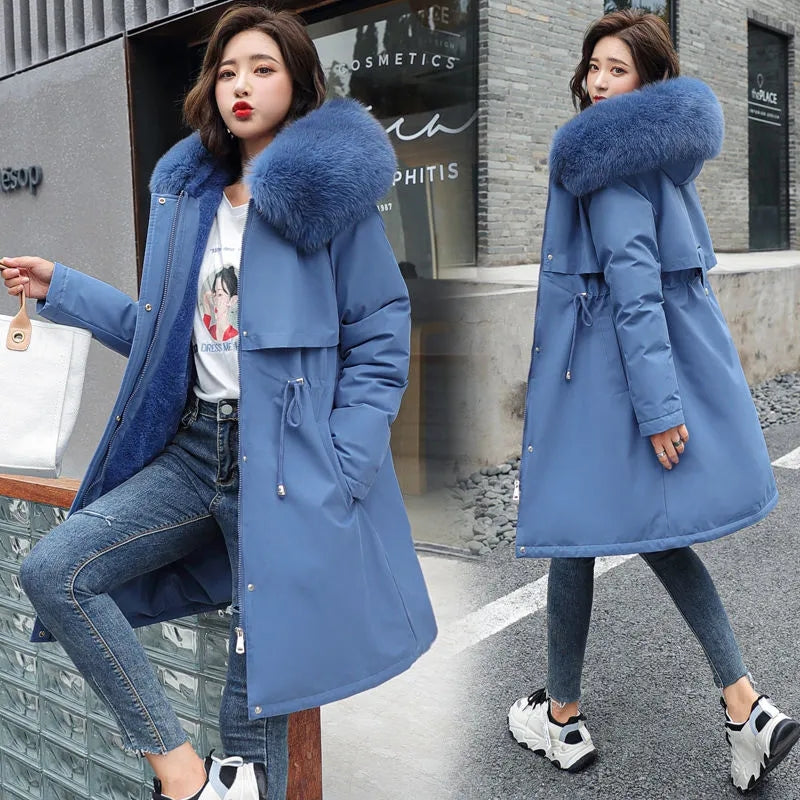 Lyra | Women Fur Hood Jacket