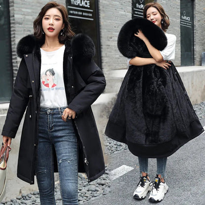 Lyra | Women Fur Hood Jacket