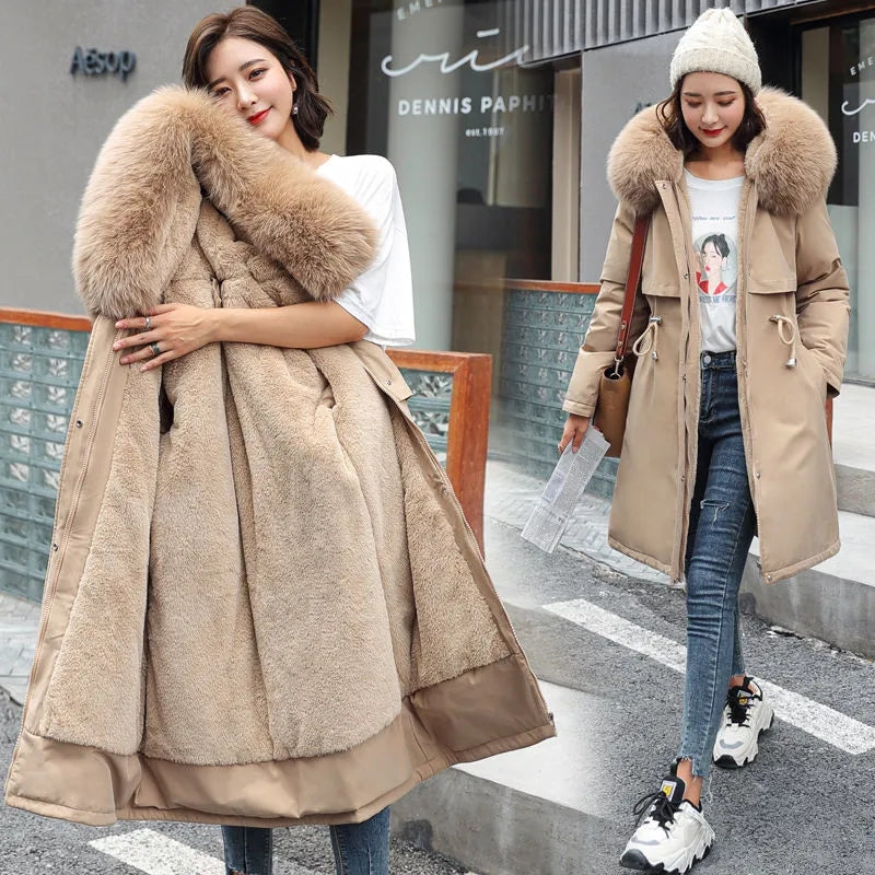 Lyra | Women Fur Hood Jacket
