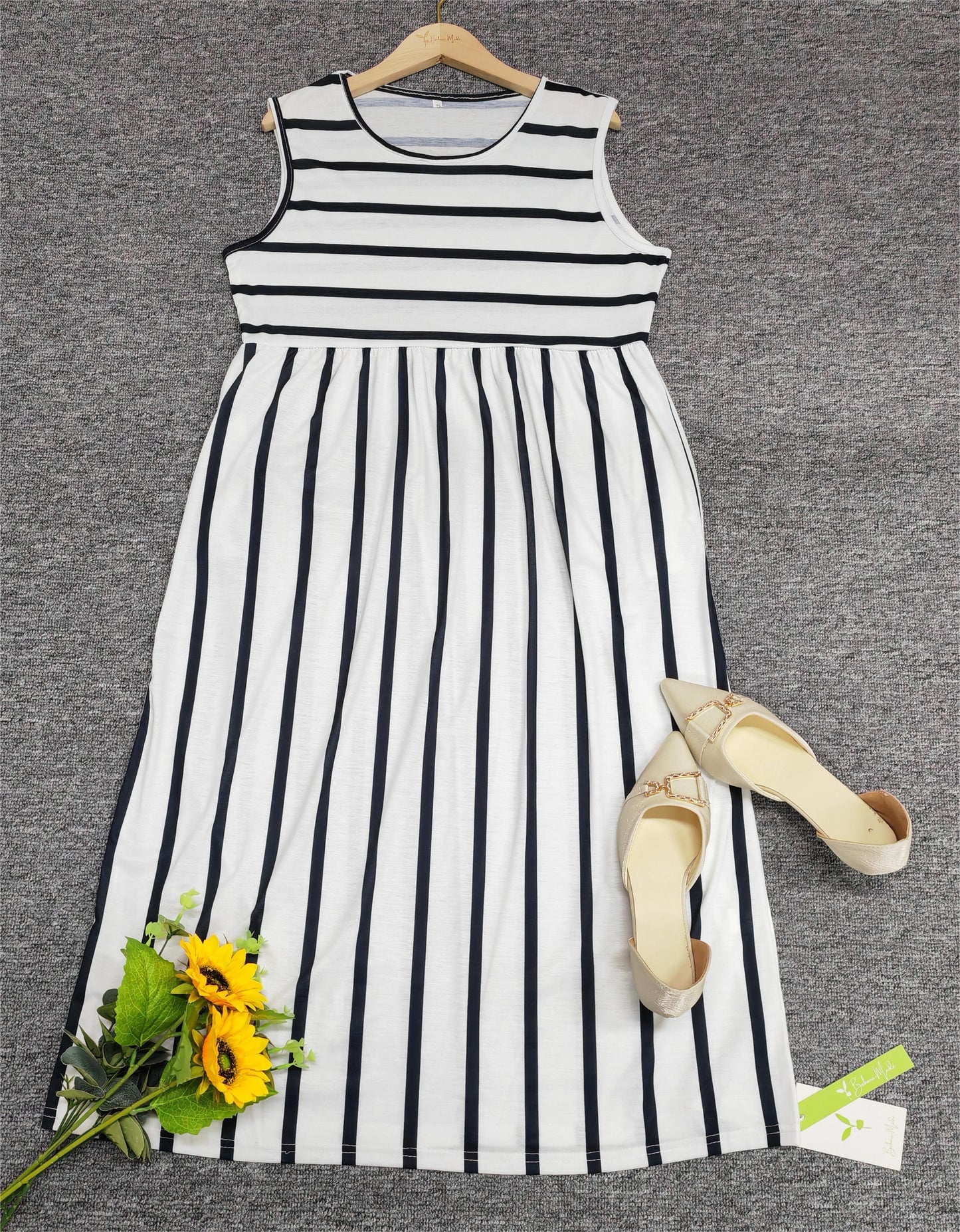 Mira | Versatile Striped Comfort Dress - Motheero