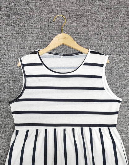 Mira | Versatile Striped Comfort Dress - Motheero