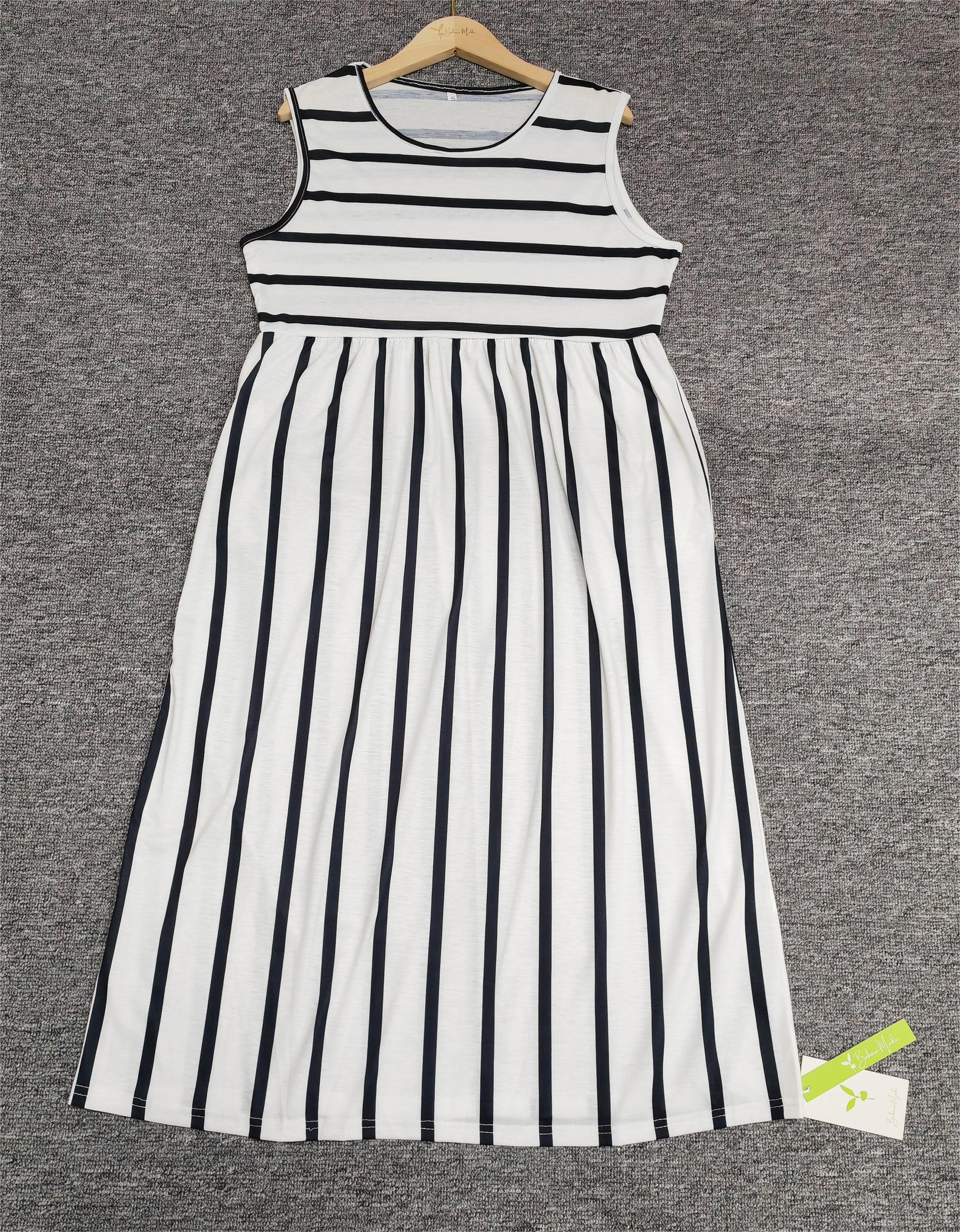 Mira | Versatile Striped Comfort Dress - Motheero