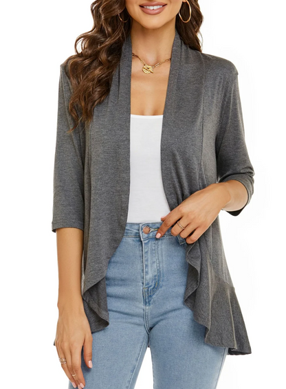Nara | Women Casual Three-Quarter Sleeve Cardigan