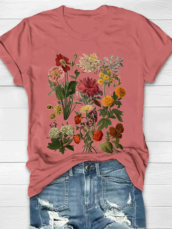 Mira | Floral Print T‑Shirt - Motheero
