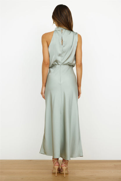 Elowen | Sleeveless Turtleneck Maxi Dress - Motheero