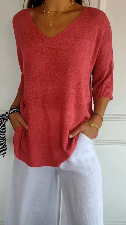 Nora | Casual Woven Blouse - Motheero