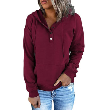 Elysia | Comfortable Buttoned Hoodie
