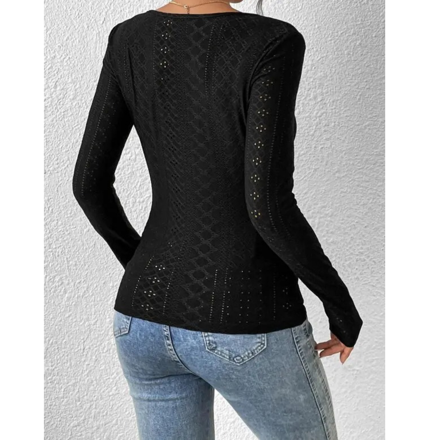 Elodie | Embroidered Long-Sleeve Shirt - Motheero