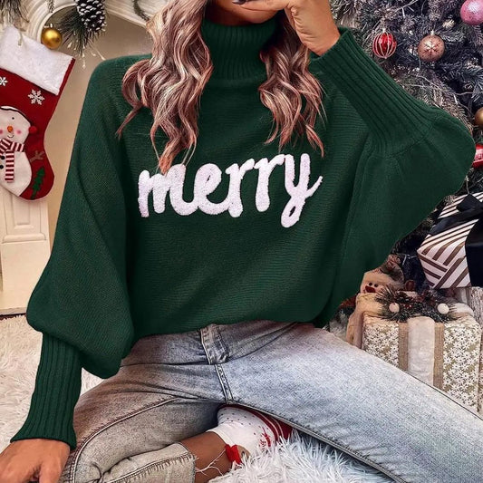 Cora | Women Festive Turtleneck Sweater