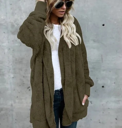 Savannah | Hooded Fleece Cardigan - Motheero