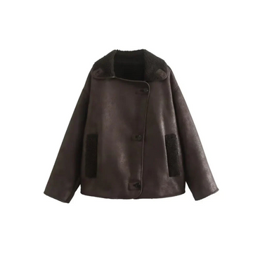Tessa | Women Cozy Thick Leather Jacket