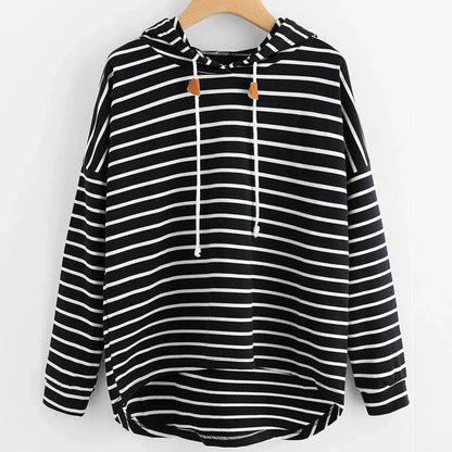 Siena | Women Comfortable Striped Hoodie